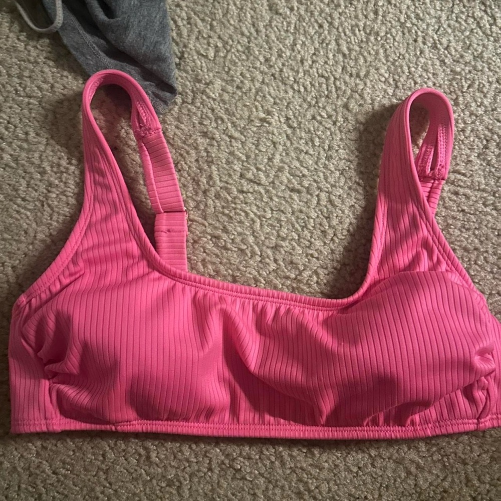 Wild Fable Vibrant Pink Ruched Top